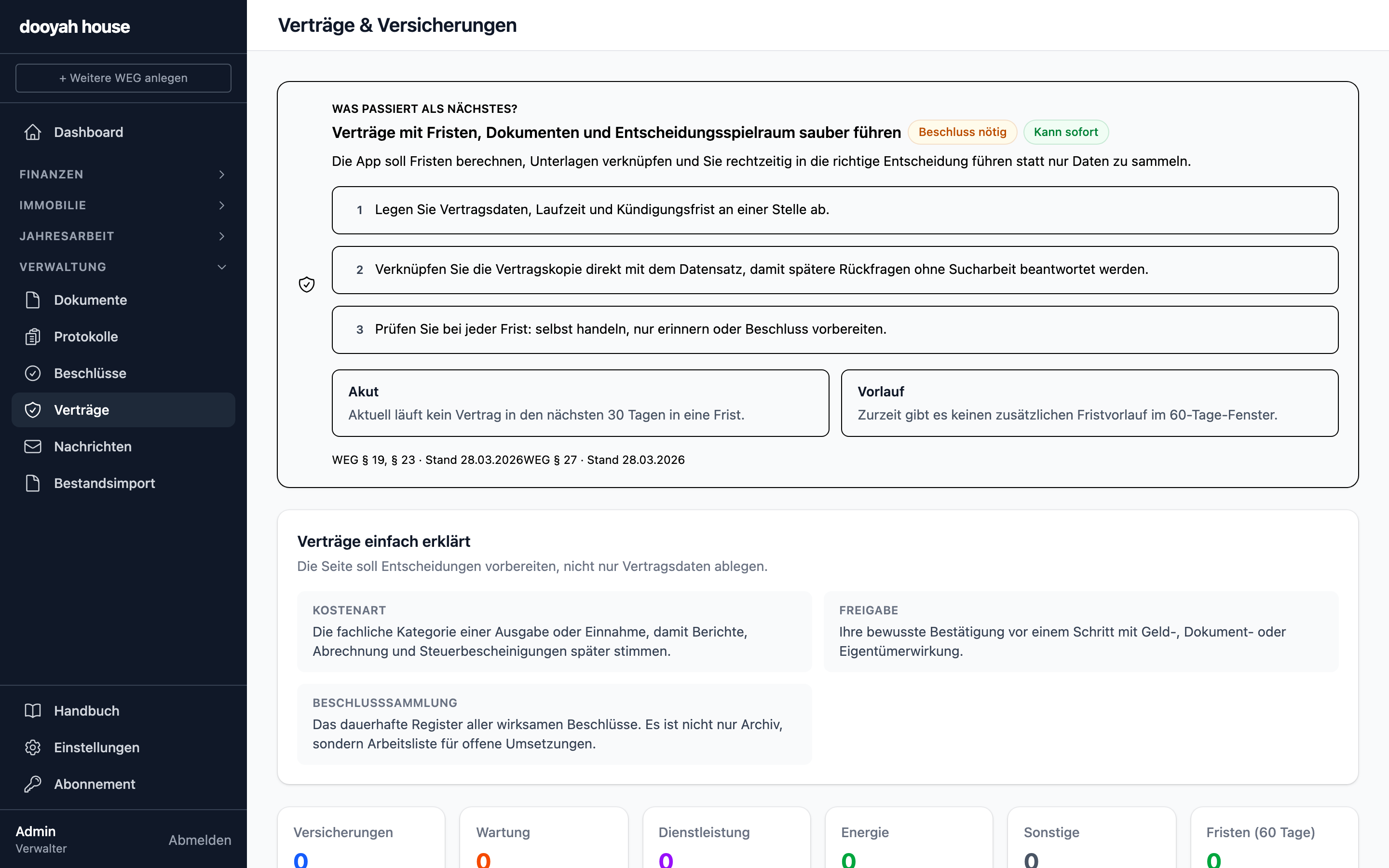 Verträge & Versicherungen